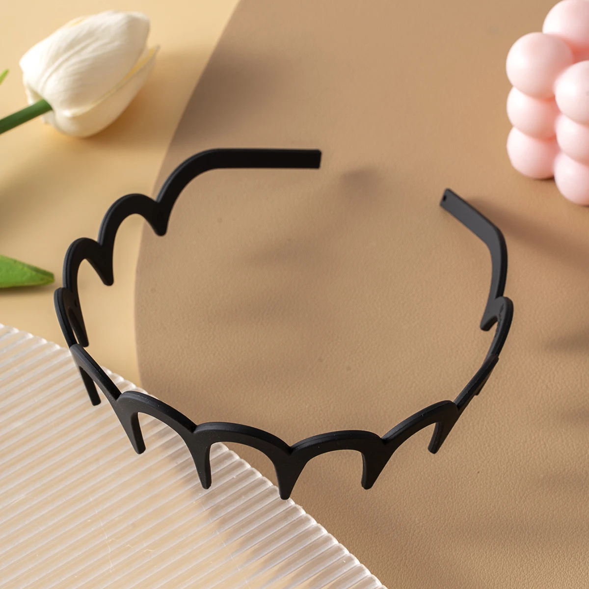 A matte black