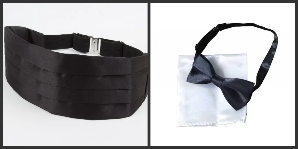 Ikepeibao Teenager Gold Shiny Satin Tuxedo Child Belt Cummerbund Adjustable Elastic Waistband