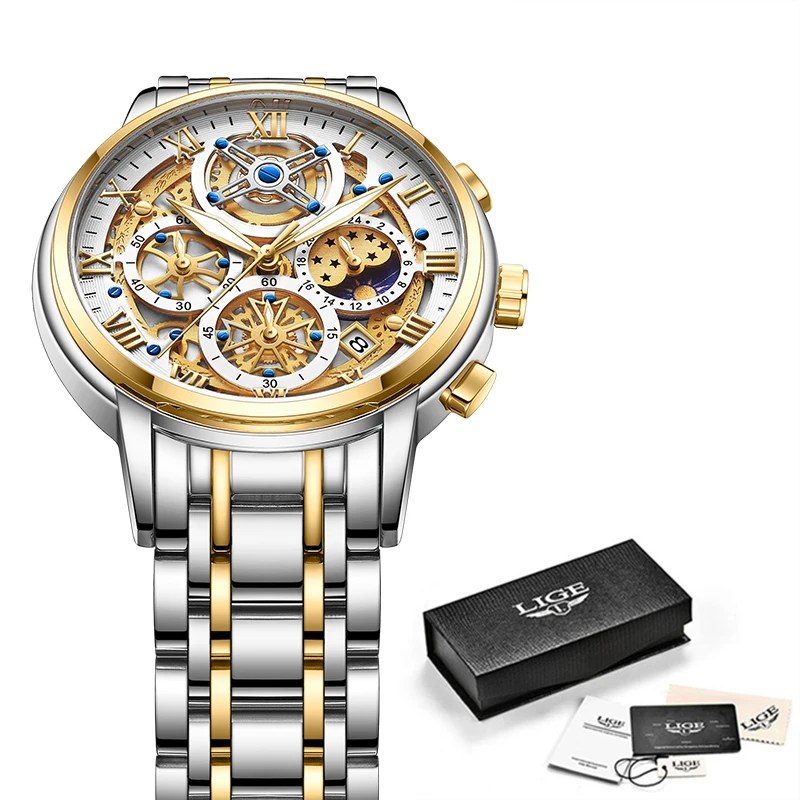 gold white