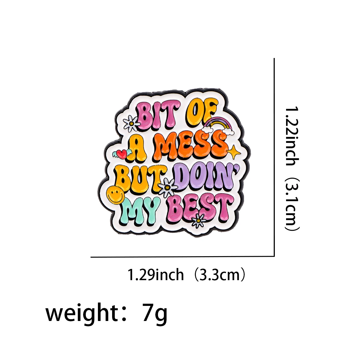 Bears Enamel Pin Funny Quotes Brooches for Women Men Lapel Pin Backpack Bags Badges Halloween Gifts Clothing Accessories