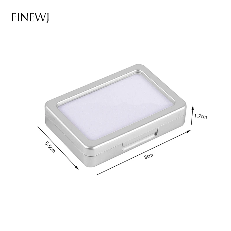 5.5x8cm Silver White