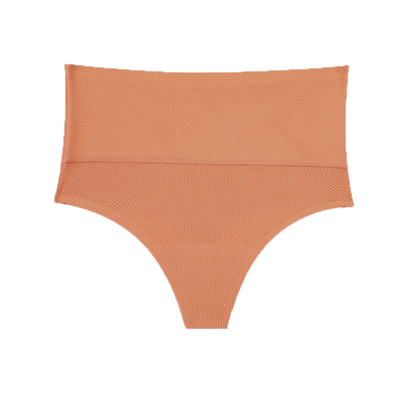 FINETOO 1Pcs Women Waffle Bodysuit Shapewear Sexy High Waist Panties Tummy Control Thongs Female Breathable Slimming Underwear