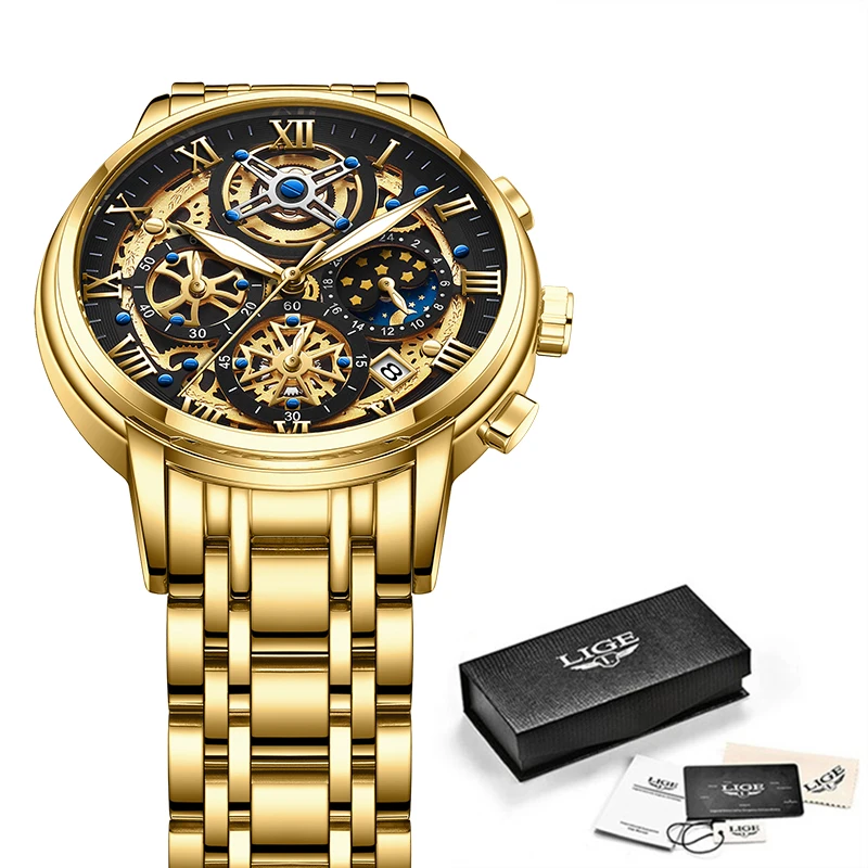 gold black