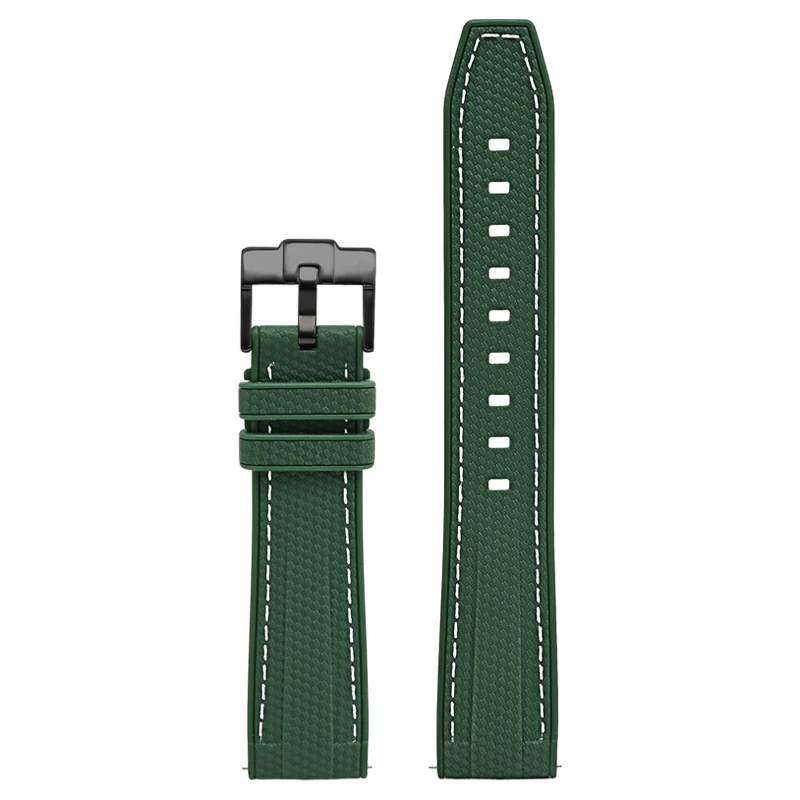 Dark green white B
