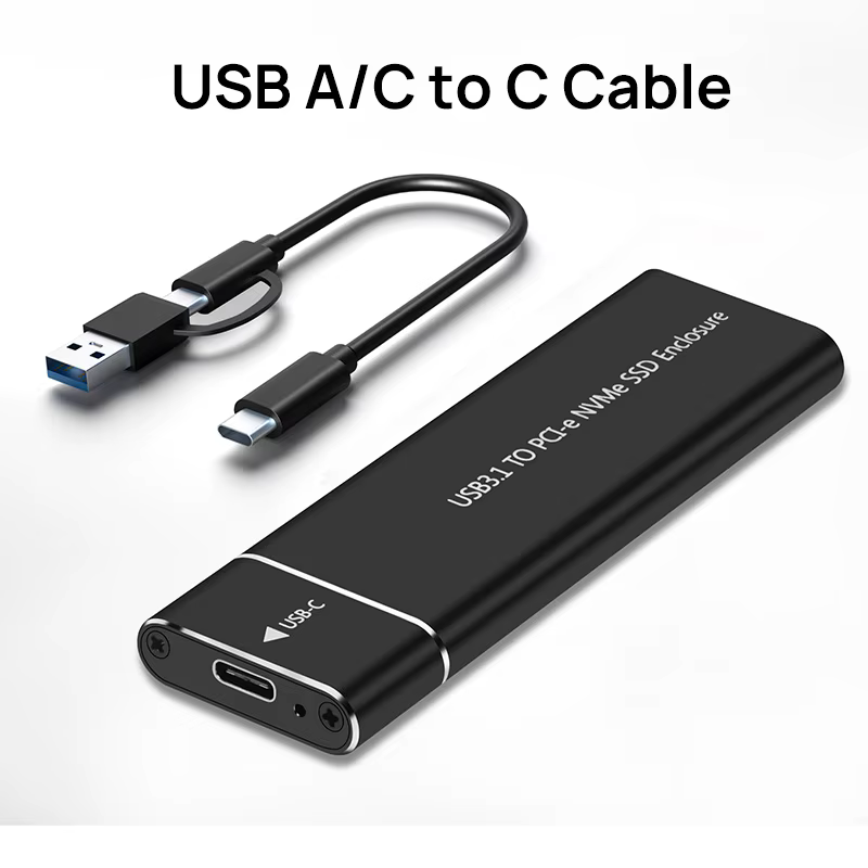 USB AC to C Black