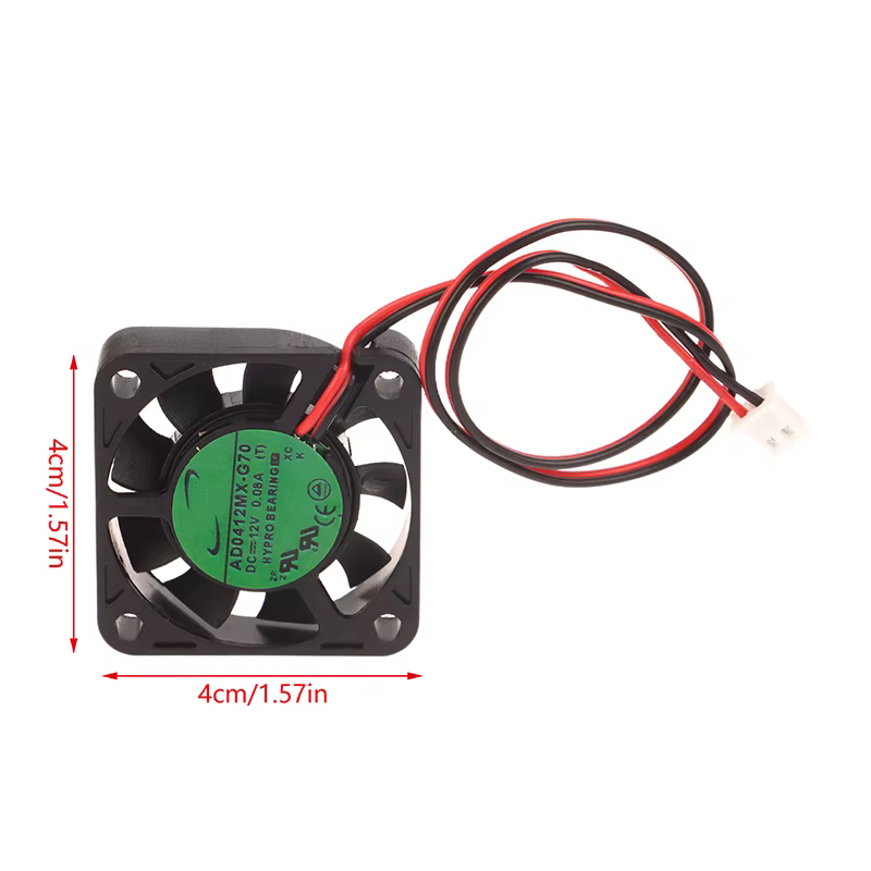 1Pcs 40MM 4010 Cooler AD0412MX-G70 For 40*40*10MM DC12V 0.08A 2-Line Hydraulic Bearing Silent Cooling Fan