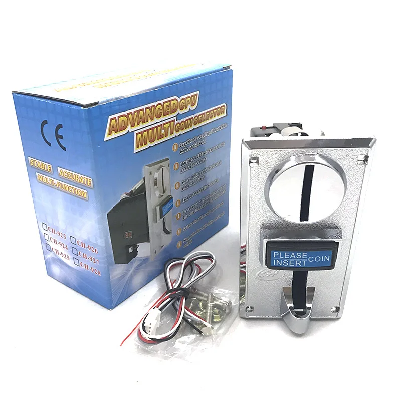 CH-926 Multi Electronic Coin Acceptor Accept 6 Type of Coins for Vending Machine /Coin Laundromat Massage Chair